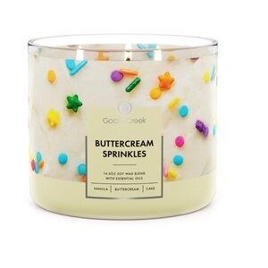 Goose Creek Buttercream Sprinkles Candle - Cream /Three Wick / NEW!
